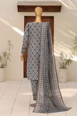 HZ Stitched 3 Piece Digital Printed Khaddar Vol-04 Suit-KPT-1107-Skin