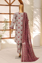 HZ Stitched 3 Piece Digital Printed Khaddar Vol-04 Suit-KPT-1110-Multi