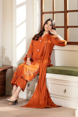 Justuju By Inara Stitched 3 Piece Winter Suit-KASTOR DR-05