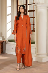Justuju By Inara Stitched 3 Piece Winter Suit-KASTOR DR-05