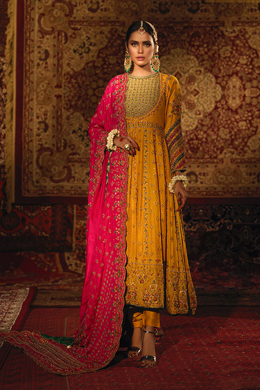 Zehnaseeb By Zaaviay Unstitched Kaus-O-Qaza