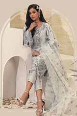 Kahani By Guzel Stitched 3 Piece Festive Formals Organza Vol-02 Collection-04-Kirdar