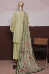 Daily Drop By Hz Stitched 3 Piece Solids Twinset Collection'2025-DJ-3P-LO3