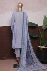 Daily Drop By Hz Stitched 3 Piece Solids Twinset Collection'2025-SDJ-3P-L05