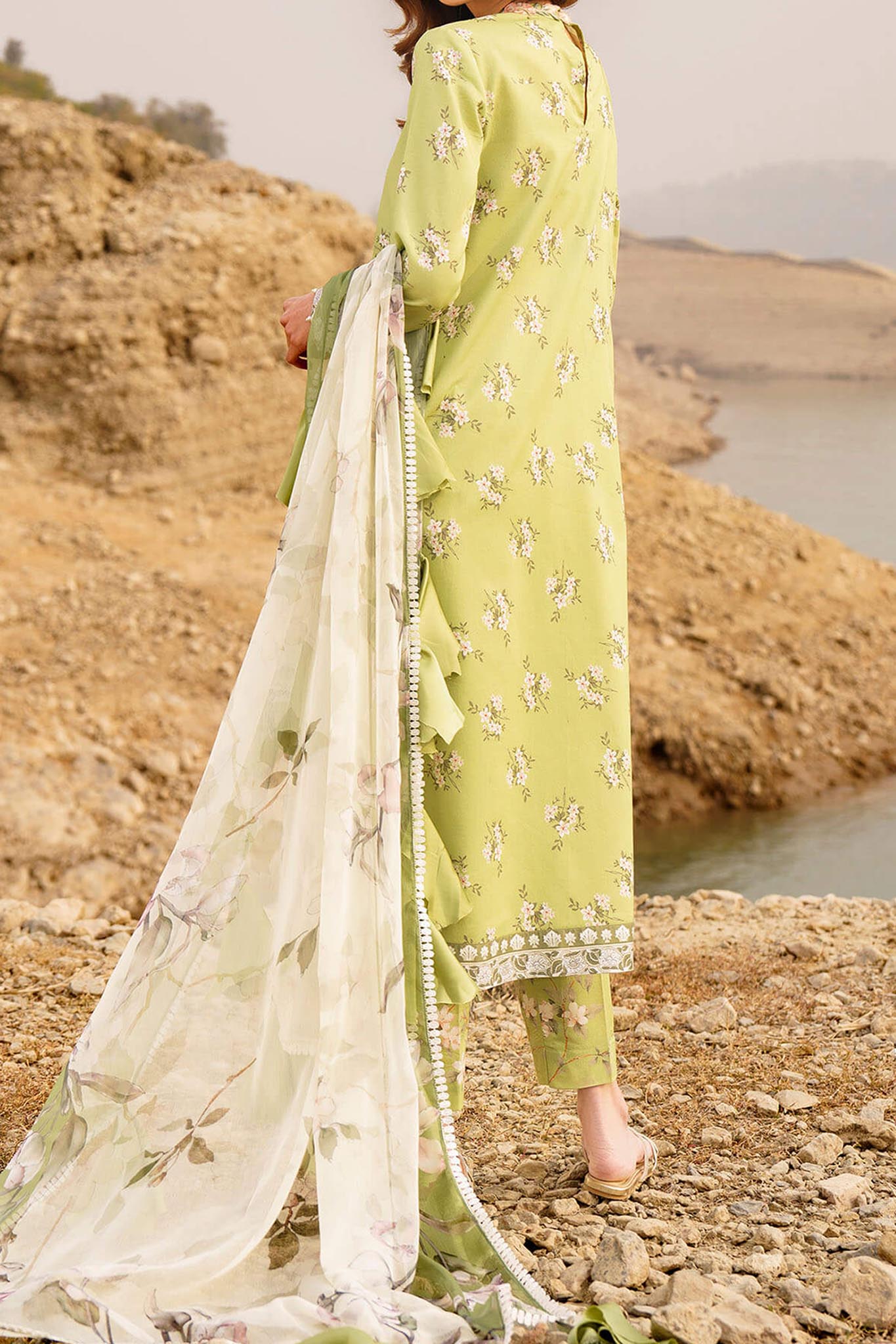 Meraki by Asifa N Nabeel Unstitched 3 Piece Lawn Collection'2024-Lara