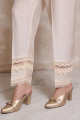 Sada Bahar Lakshiya Stitched Bottom Eid Edition-TR-2301-Cream