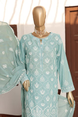 HZ Unstitched 3 Piece Lucknowi Emb Chikankari Suit-LCE-08