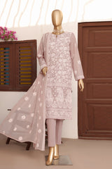 HZ Unstitched 3 Piece Lucknowi Emb Chikankari Suit-LCE-10