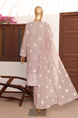 HZ Unstitched 3 Piece Lucknowi Emb Chikankari Suit-LCE-10