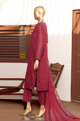 HZ Unstitched 3 Piece Lucknowi Emb Chikankari Suit-LCE-12