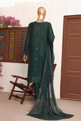 HZ Unstitched 3 Piece Lucknowi Emb Chikankari Suit-LCE-13