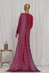 Sada Bahar Stitched 3 Piece Luxury Emb Khaddar Vol-01 Suit-LEK-27-Magenta