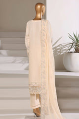 Sada Bahar Stitched 3 Piece Luxury Emb Festive Vol-01 Suit-LEL1-MK-251 CREAM