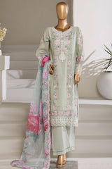 Sada Bahar Stitched 3 Piece Luxury Emb Festive Vol-01 Suit-LEL1-MK-47 PISTA