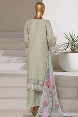 Sada Bahar Stitched 3 Piece Luxury Emb Festive Vol-01 Suit-LEL1-MK-47 PISTA