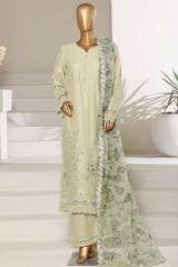 Sada Bahar Stitched 3 Piece Luxury Emb Festive Vol-01 Suit-LEL1-MK-44 PISTA