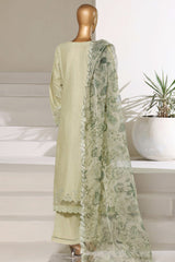 Sada Bahar Stitched 3 Piece Luxury Emb Festive Vol-01 Suit-LEL1-MK-44 PISTA