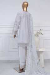 Sada bahar Stitched 3 Piece Luxury Emb Spring Vol-02 Collection-LEL2-MK-34-Grey
