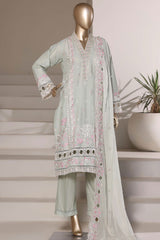 Sada Bahar Stitched 3 Piece Luxury Emb Festive Vol-03 Suit-LEL3-MK-2512- MINT