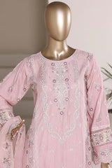 Sada Bahar Stitched 3 Piece Luxury Emb Festive Vol-03 Suit-LEL3-MK-2558-PINK