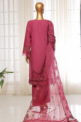 Sada Bahar Stitched 3 Piece Luxury Emb Spring Vol-03 Collection-LEL3-MK-36-Magenta