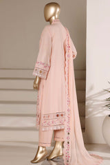 Sada Bahar Stitched 3 Piece Luxury Emb Festive Vol-04 Suit-LEL4-MK-252-PEACH