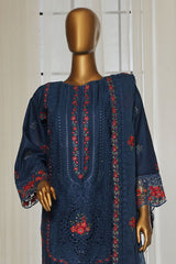 Sada Bahar Stitched 3 Piece Luxury Emb Spring Vol-04 Suit-LEL4-MK33-Blue