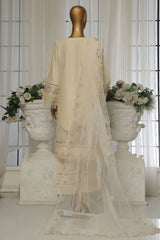 Sada Bahar Stitched 3 Piece Luxury Emb Spring Vol-04 Collection'2025-LEL4-MK36-Cream