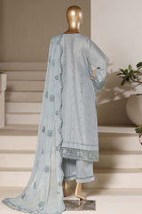 Sada Bahar Stitched 3 Piece Luxury Emb Festive Vol-06 Suit-LEL6-MK-2514-AZURE
