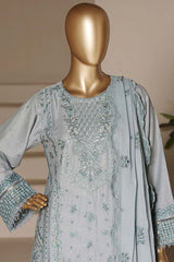 Sada Bahar Stitched 3 Piece Luxury Emb Festive Vol-06 Suit-LEL6-MK-2514-AZURE