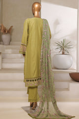 Sada Bahar Stitched 3 Piece Luxury Emb Spring Vol-06 Suit-LEL6-MK-48-Green