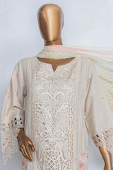 Bin Saeed Stitched 3 Piece Luxury Emb Cotton Vol-03 Collection'2024