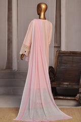 Bin Saeed Stitched 3 Piece Luxury Emb Cotton Vol-05 Suit-LF-1193-Pink
