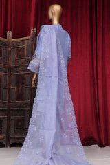 Bin Saeed Stitched 3 Piece Luxury Plain Cotton Vol-01 Collection-LF-143-B-Purple