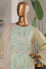 Bin Saeed Stitched 3 Piece Plain Lawn Vol-01 Suit-LF-2271-Pista