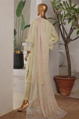 Bin Saeed Stitched 3 Piece Plain Lawn Vol-01 Suit-LF-2271-Pista