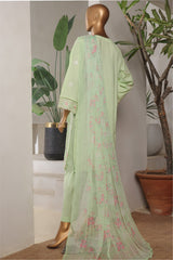 Bin Saeed Stitched 3 Piece Plain Lawn Vol-01 Collection'2025-LF-2276-Pista