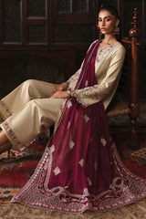 Qlinekari By Qalamkar Unstitched 3 Piece Emb Linen Suit-LM-01-Faye