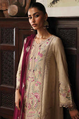 Qlinekari By Qalamkar Unstitched 3 Piece Emb Linen Suit-LM-01-Faye