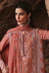 Qlinekari By Qalamkar Unstitched 3 Piece Emb Linen Suit-LM-03-Luan