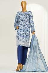 Printkari By HZ Stitched 3 Piece Chikankari Vol-04 Suit-LPK-3P-501