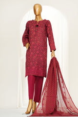 Printkari By HZ Stitched 3 Piece Chikankari Vol-04 Suit-LPK-3P-503