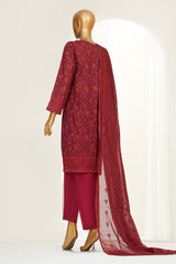 Printkari By HZ Stitched 3 Piece Chikankari Vol-04 Suit-LPK-3P-503