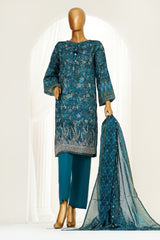 Printkari By HZ Stitched 3 Piece Chikankari Vol-04 Collection'2025-LPK-3P-504