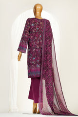 Printkari By HZ Stitched 3 Piece Chikankari Vol-04 Suit-LPK-3P-505