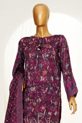 Printkari By HZ Stitched 3 Piece Chikankari Vol-04 Suit-LPK-3P-505