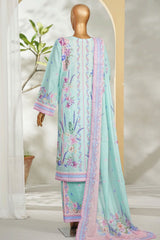 Bin Saeed Stitched 3 Piece Exclusive Printed Lawn Vol-01 Suit-LSM-2606 FEROZI