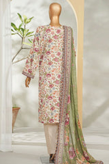 Bin Saeed Stitched 3 Piece Exclusive Printed Lawn Vol-01 Suit-LSM-2620 SKIN