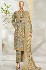 Bin Saeed Stitched 3 Piece Exclusive Printed Lawn Vol-01 Suit-LSM-2621 MULTI