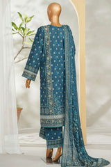 Bin Saeed Stitched 3 Piece Exclusive Printed Lawn Vol-01 Suit-LSM-2623 SKIN